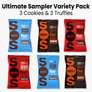 6 Snacks — 3 Assorted Cookies & 3 Assorted Truffles